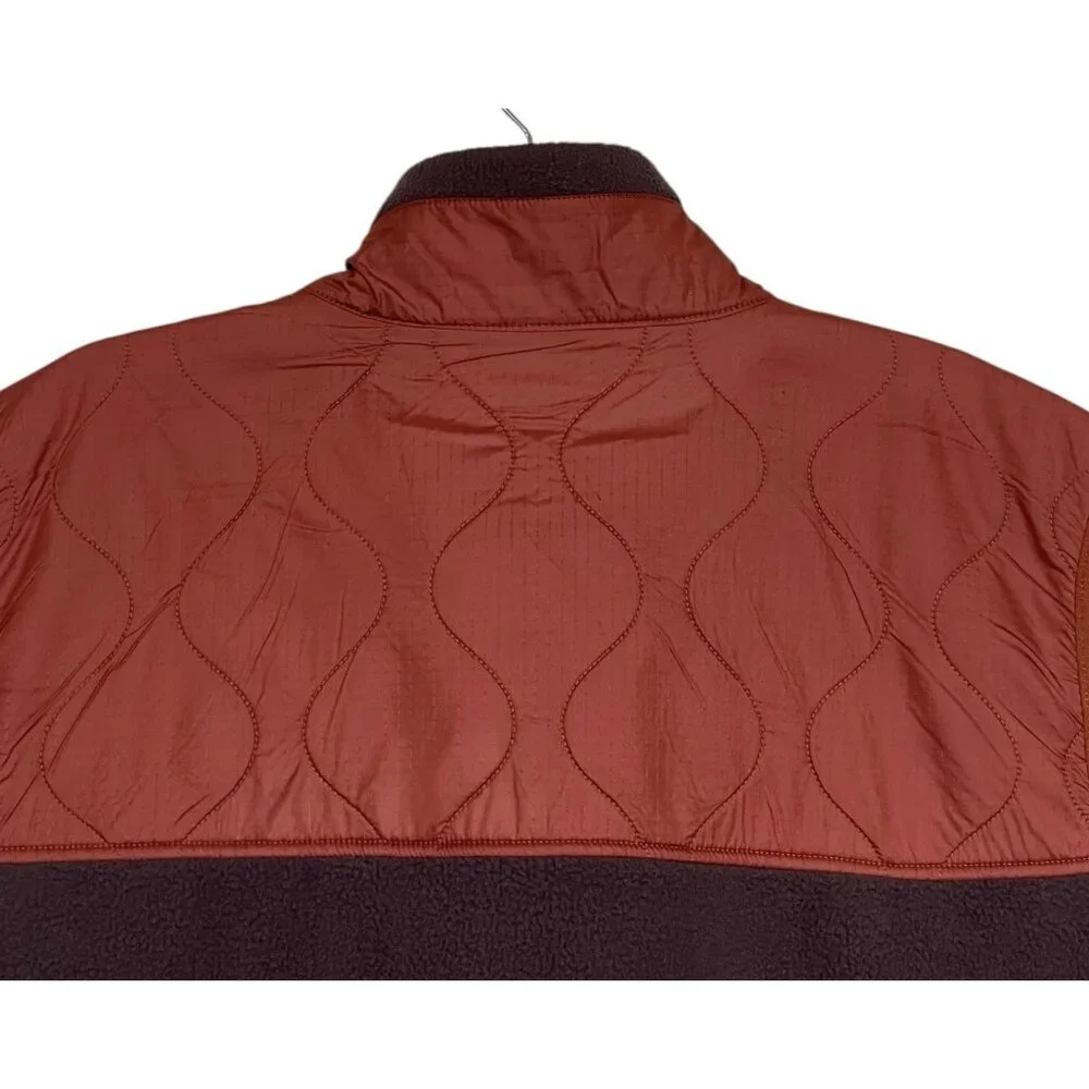 The North Face Mens Size XXL 2XL Royal Arch Vest Full Zip‎ 2-Pocket Brown Orange